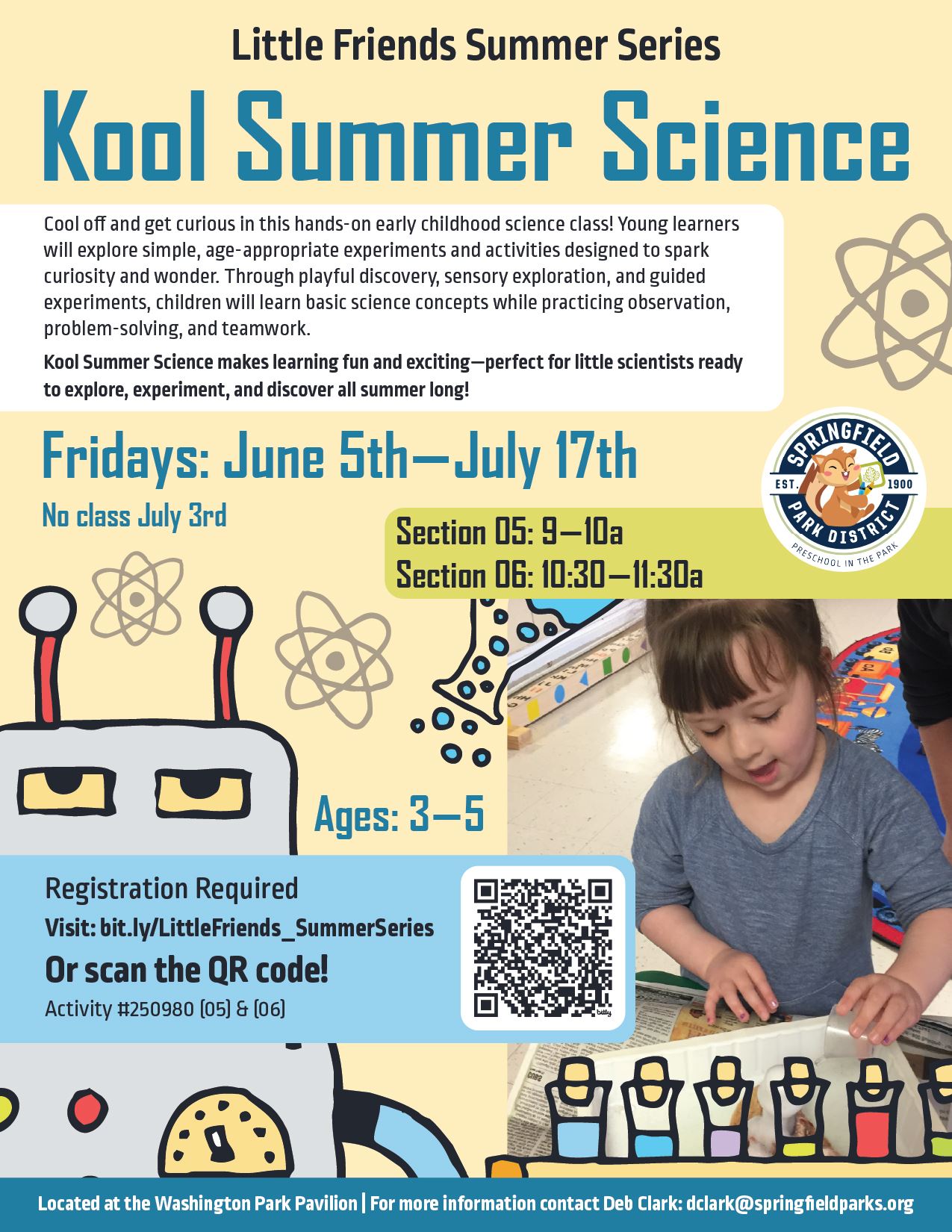Science Springfrild Little Friends Summer Series: Kool Summer Science | Springfield Park ...