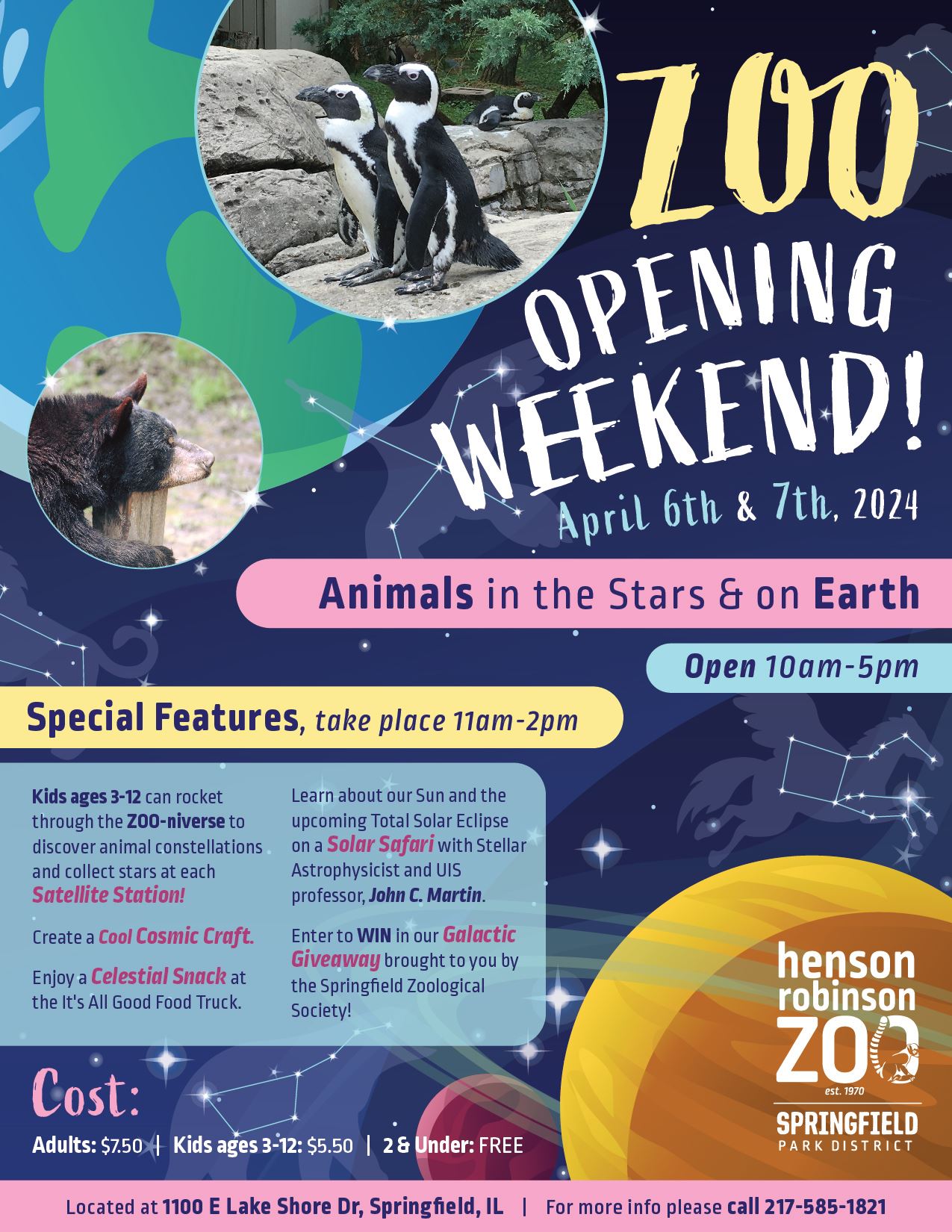 Henson Robinson Zoo Opening Weekend Springfield Park District