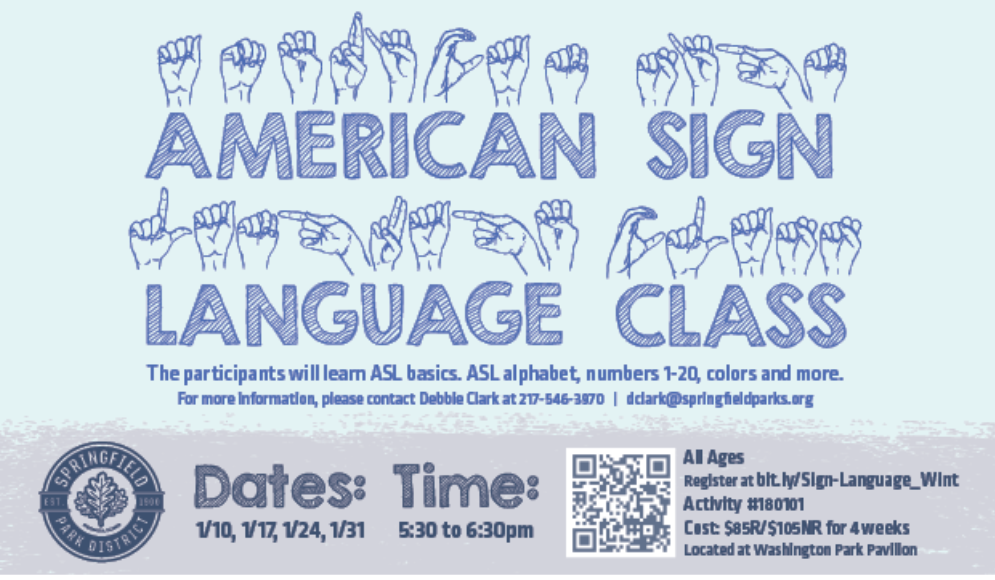American Sign Language Class Springfield Park District