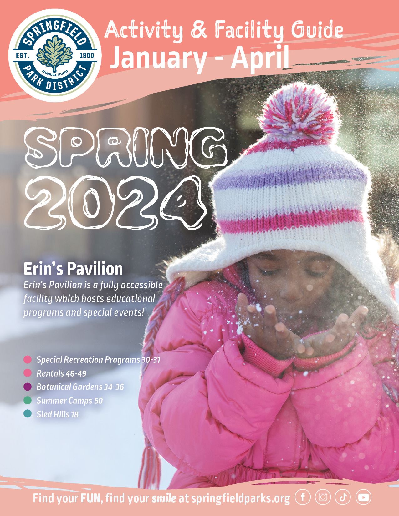 Cover Image for the Park District 2024 Winter Spring Activity Guide