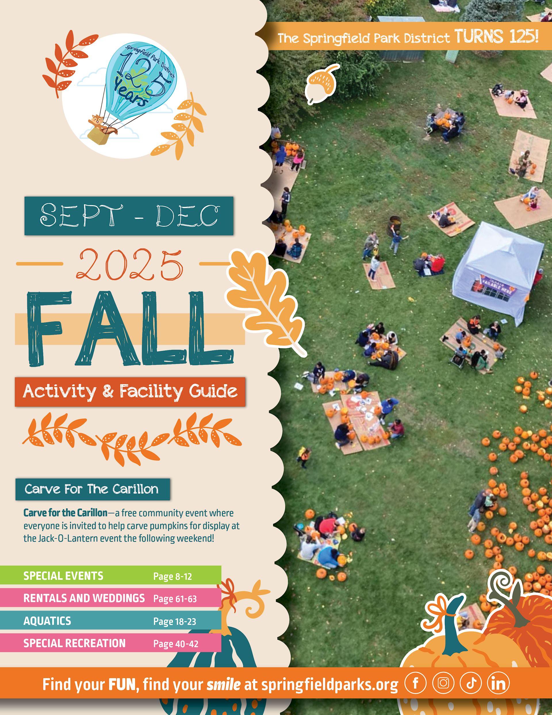 Cover Image for the Park District 2025 Fall Activity Guide