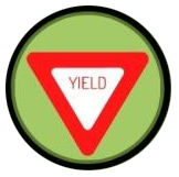 bikes yield sign