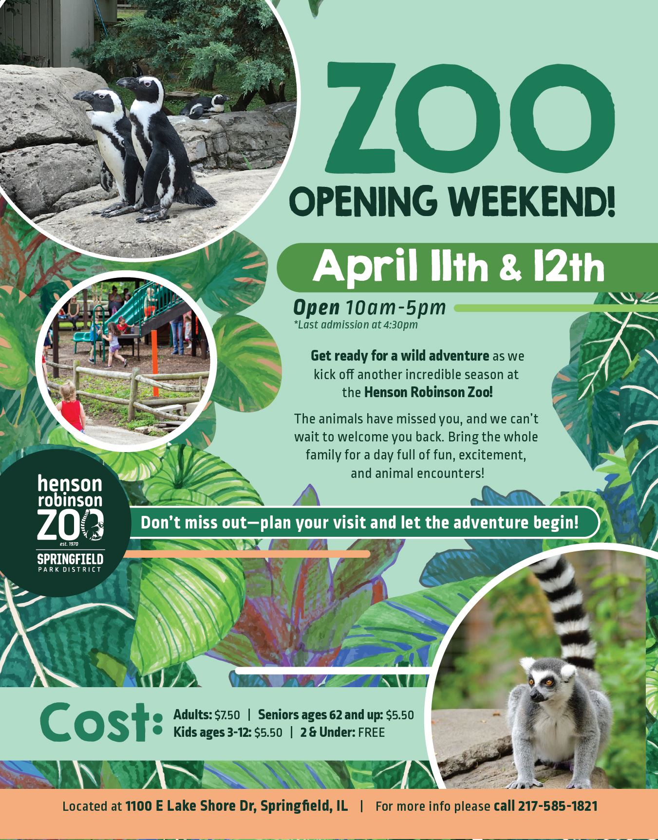 Henson Robinson Zoo Opening Weekend