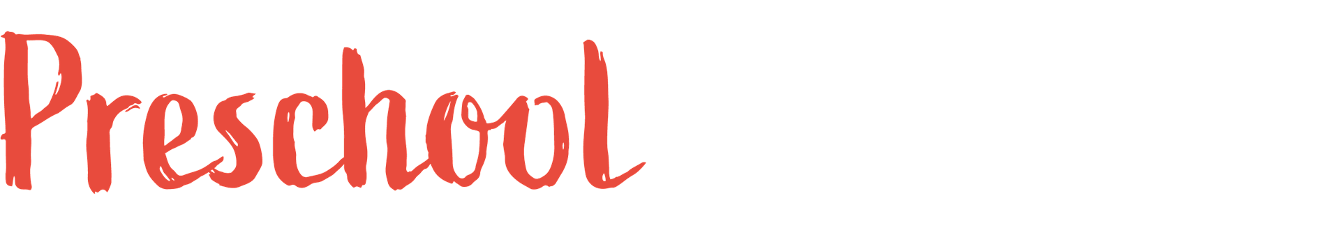 preschool title in red