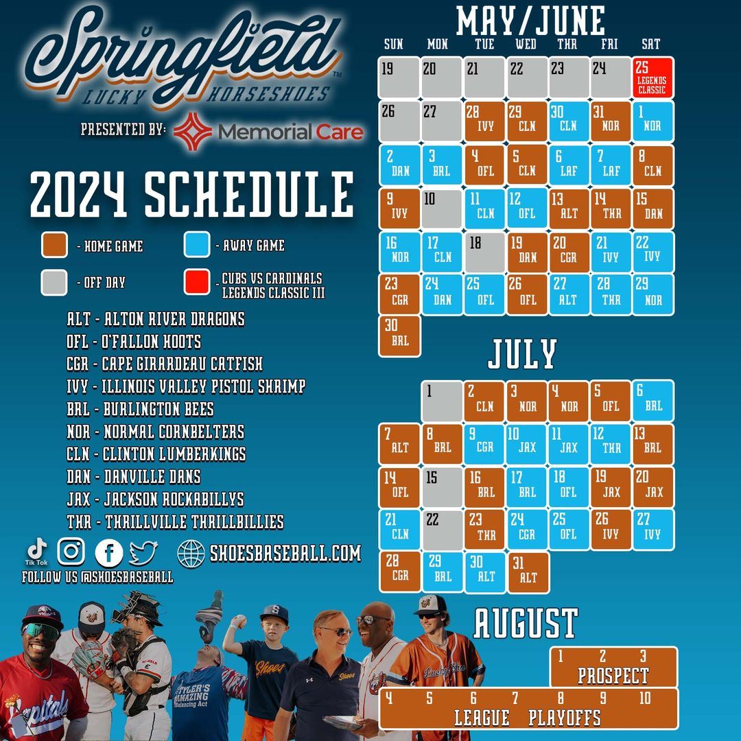 Springfield Lucky Horseshoes 2024 Schedule 