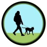 dog on leash icon