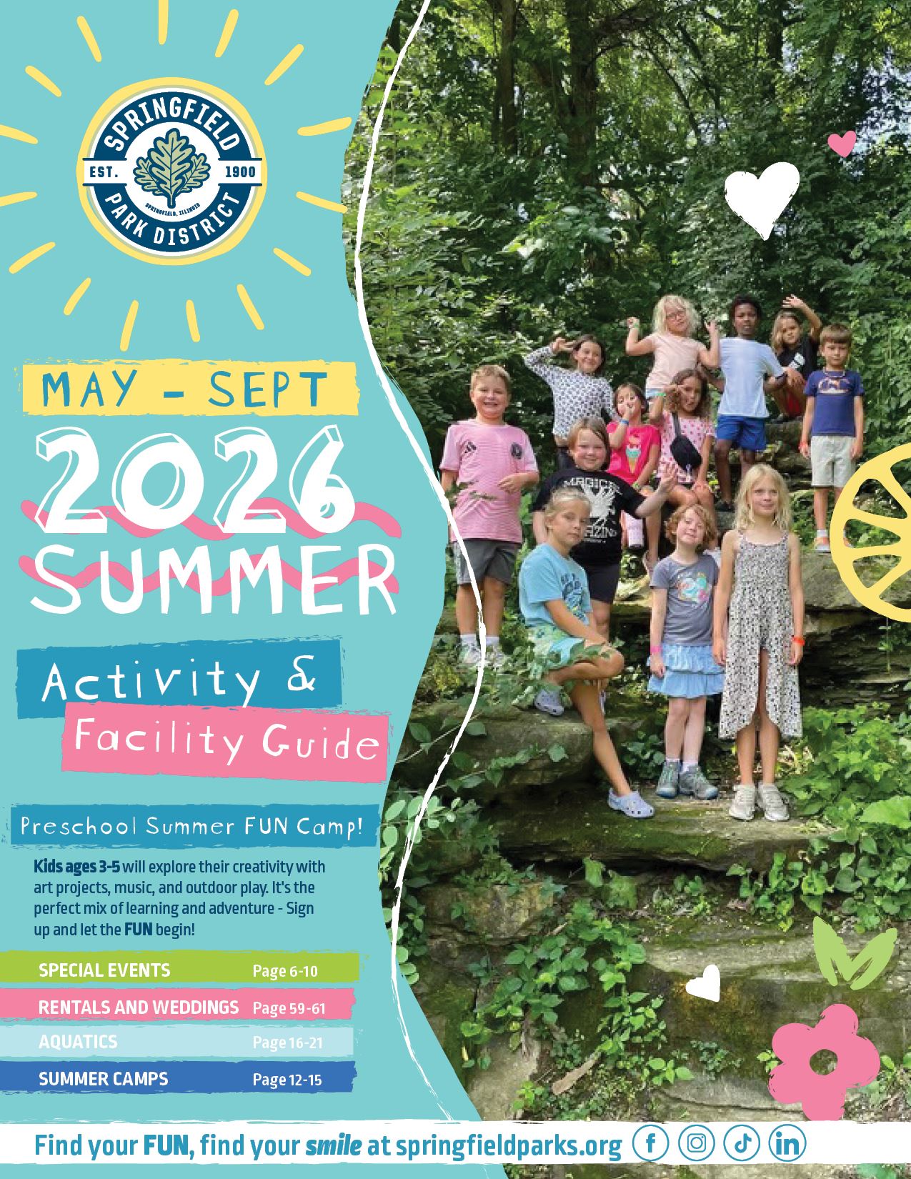 Cover Image for the Park District 2026 Summer Activity Guide