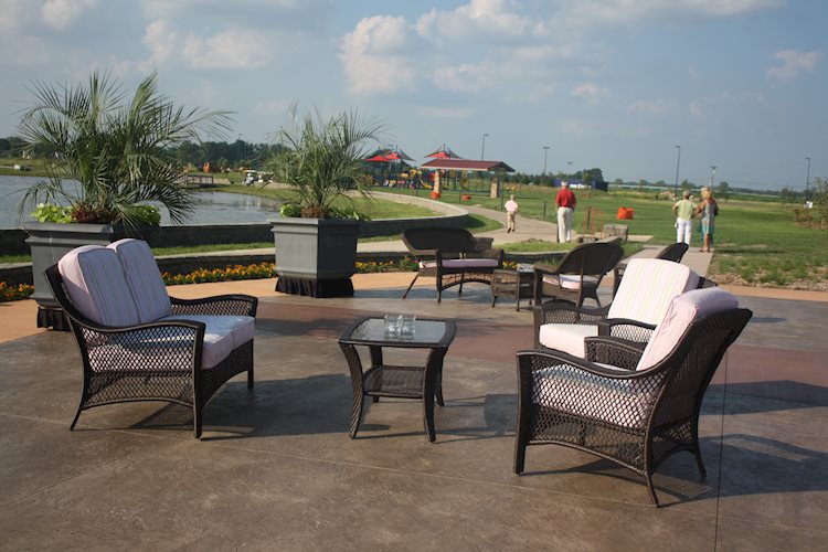 Wedding Furniture Back Terrace at Erin's Pavilion