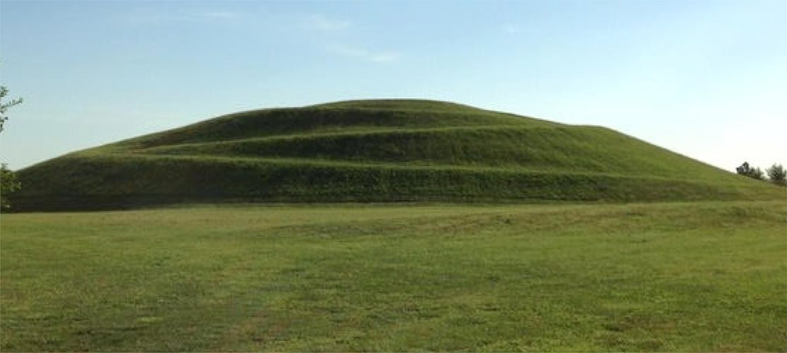 centennial park sled hill image in summer time, green and lush