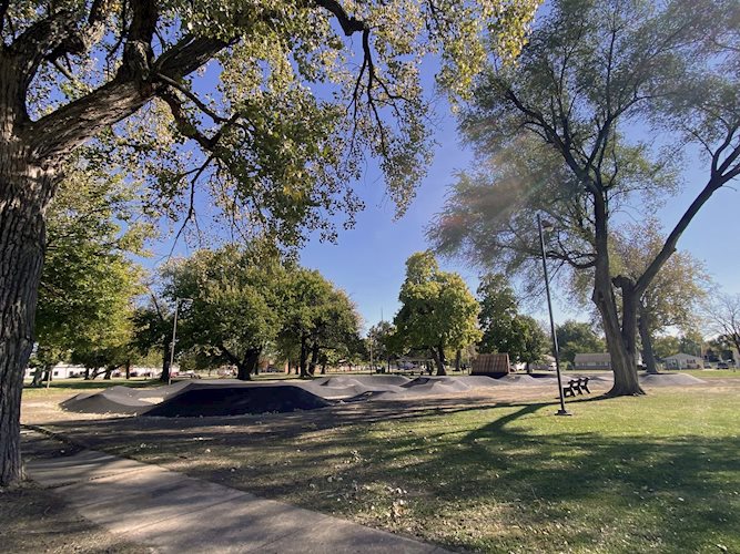 comer cox new pump track scenic view