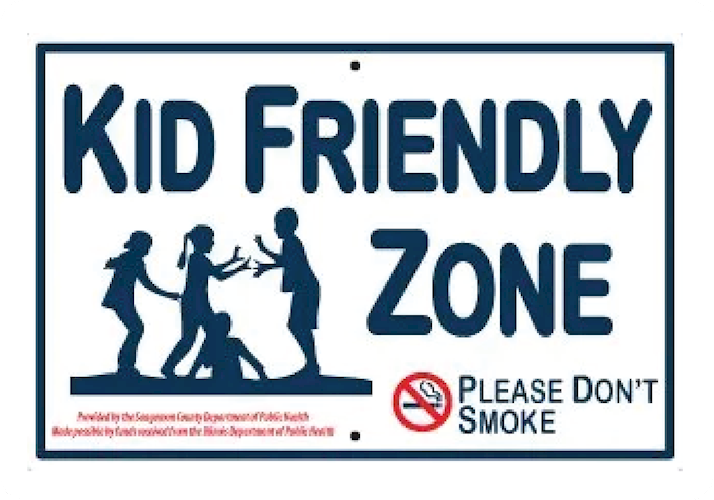 Kid Friendly Zone Icon.