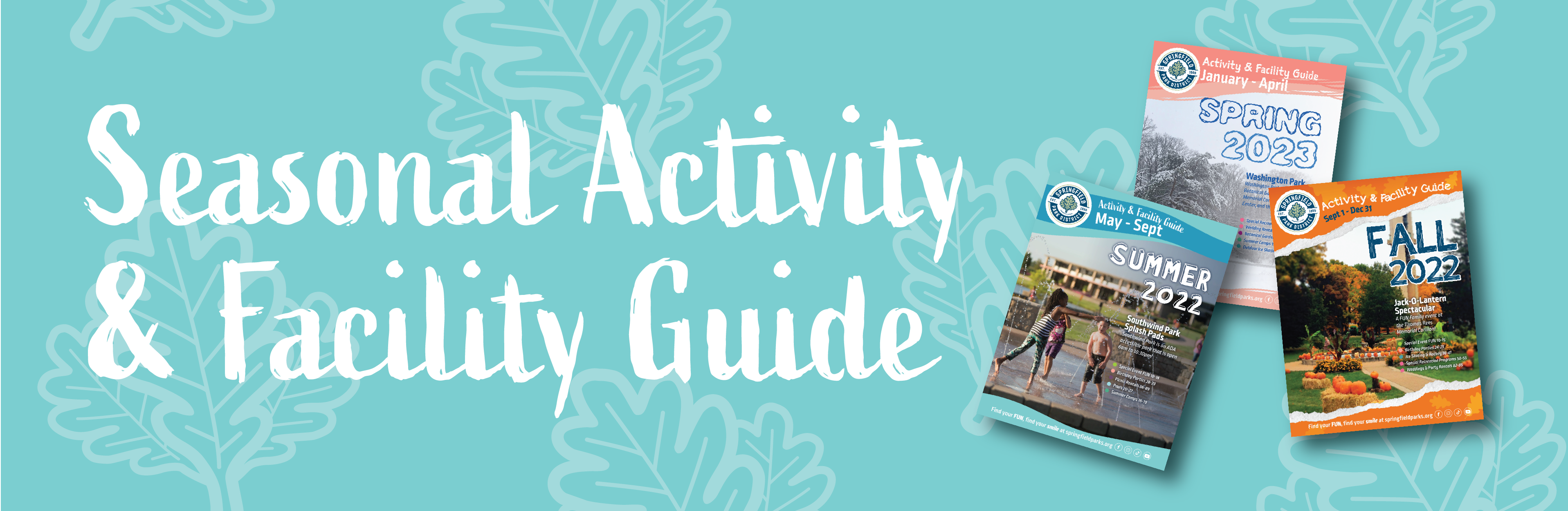Banner image of park district fall activity guide