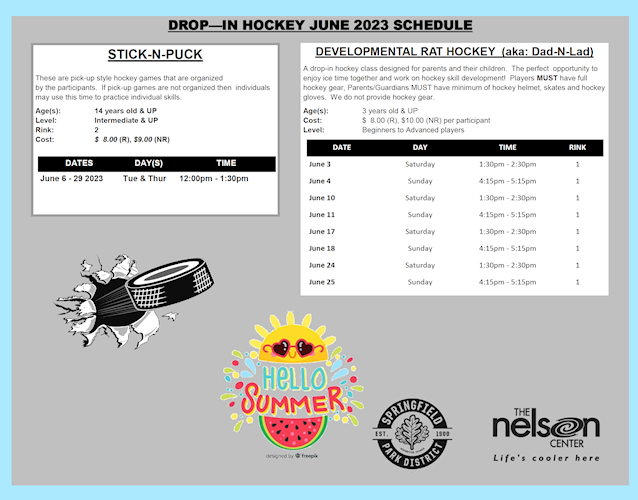 DROP IN HOCKEY SCHEDULE - JUNE 2023.PDF