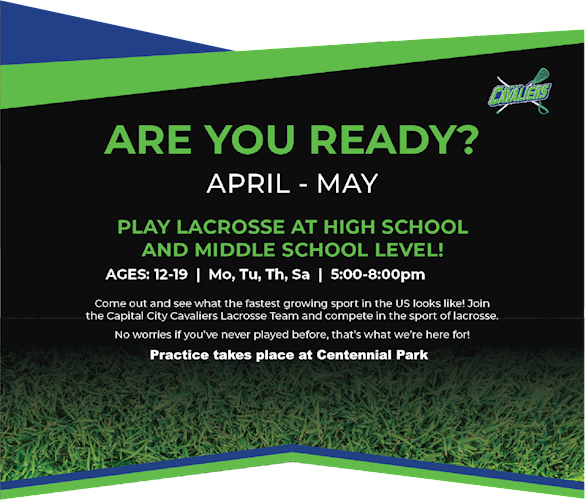 High School and middle school lacrosse season is April-May.